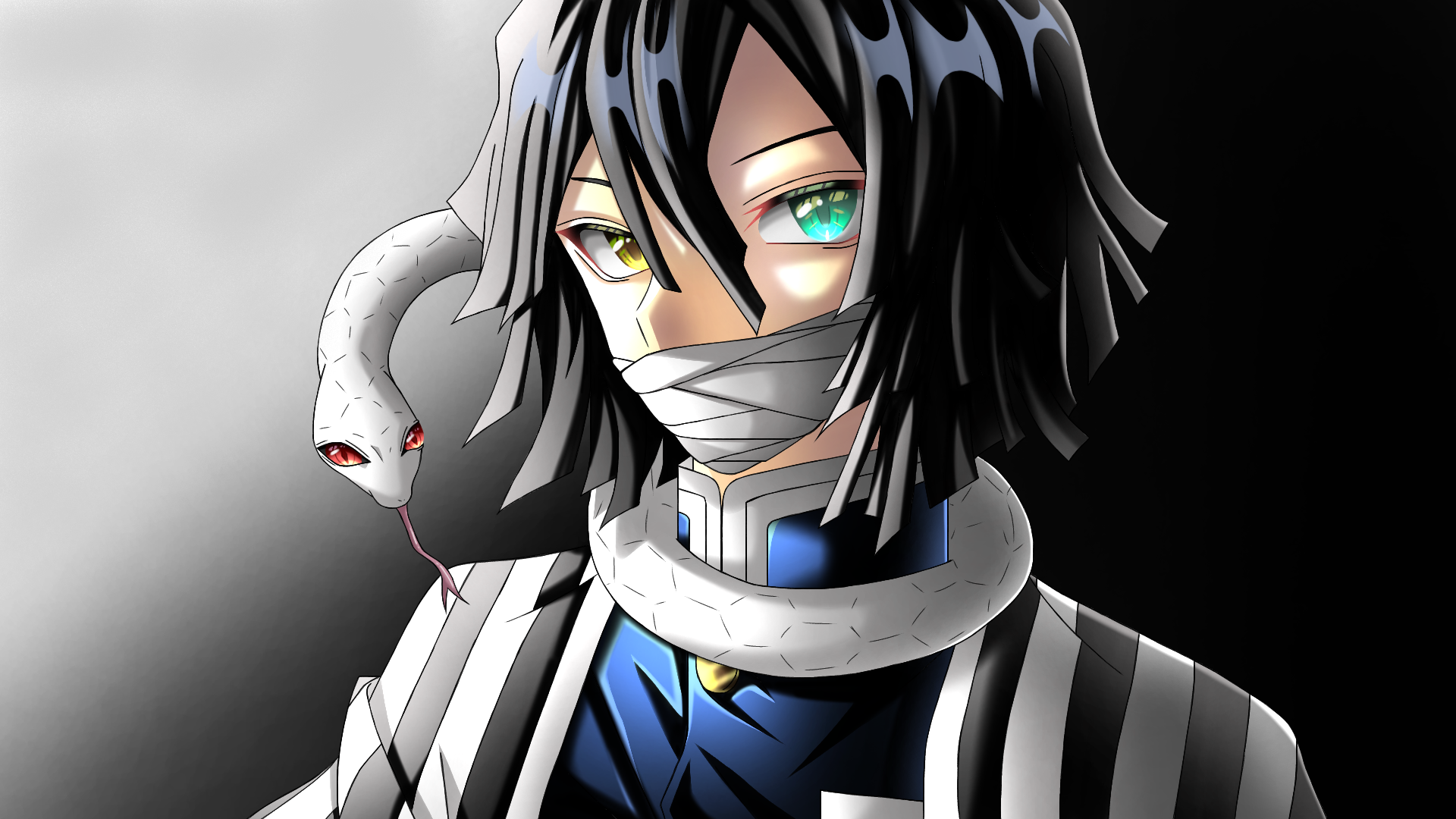 Download Heterochromia Obanai Iguro Anime Demon Slayer: Kimetsu No Yaiba HD Wallpaper