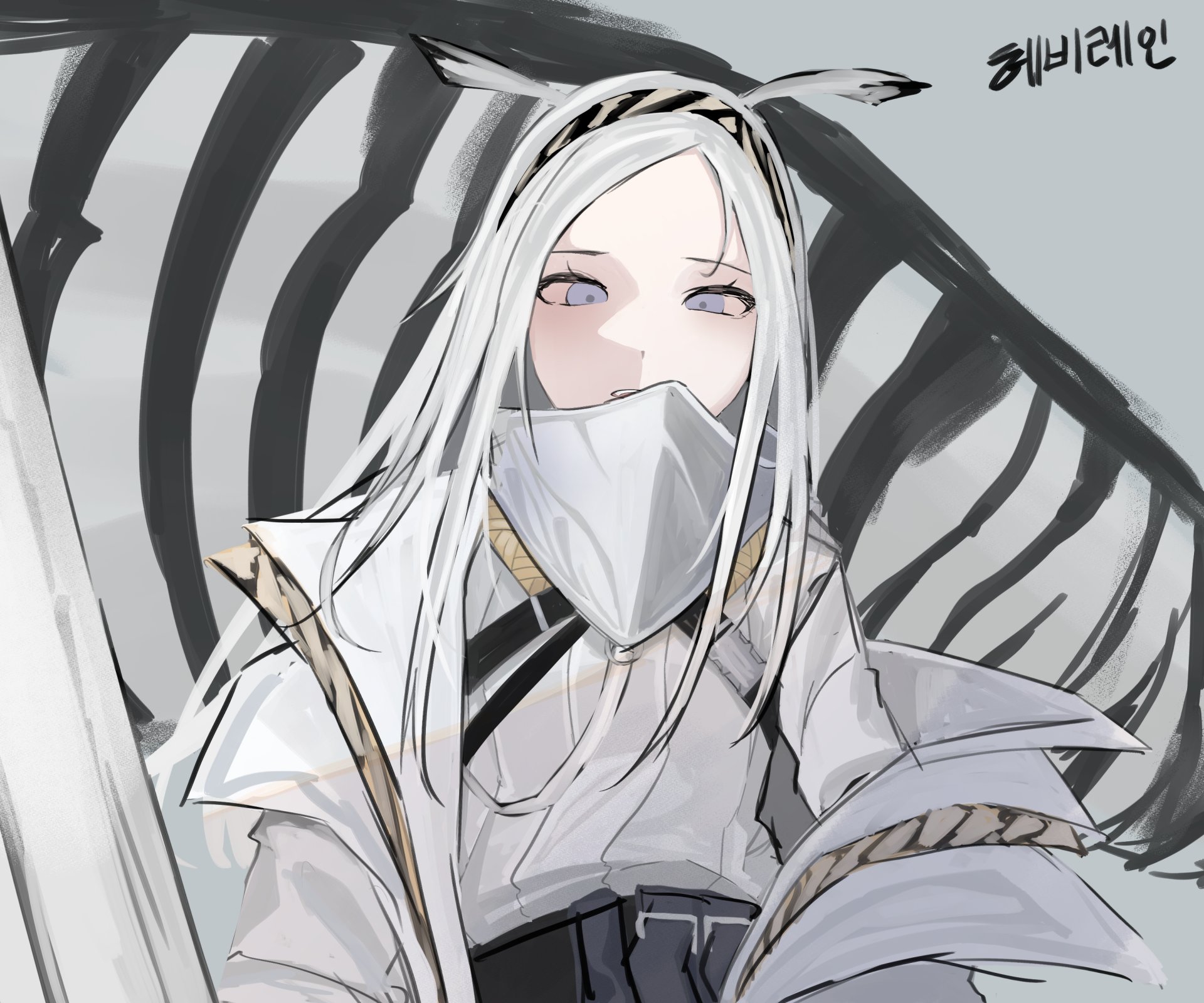 Download Heavyrain (Arknights) Video Game Arknights HD Wallpaper by Ory