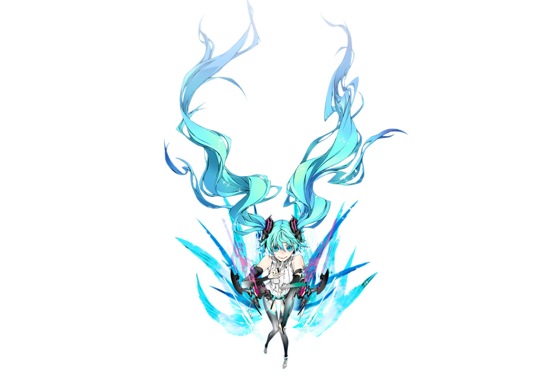 Download Hatsune Miku Anime Vocaloid 4k Ultra HD Wallpaper by 三輪士郎