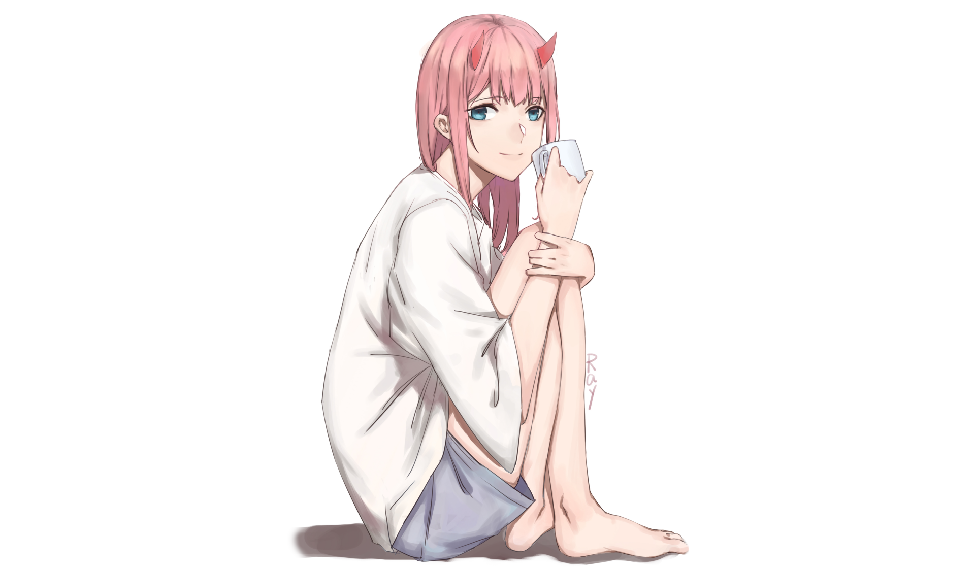 Download Zero Two (Darling In The FranXX) Anime Darling In The FranXX 4k Ultra HD Wallpaper by Ray rain