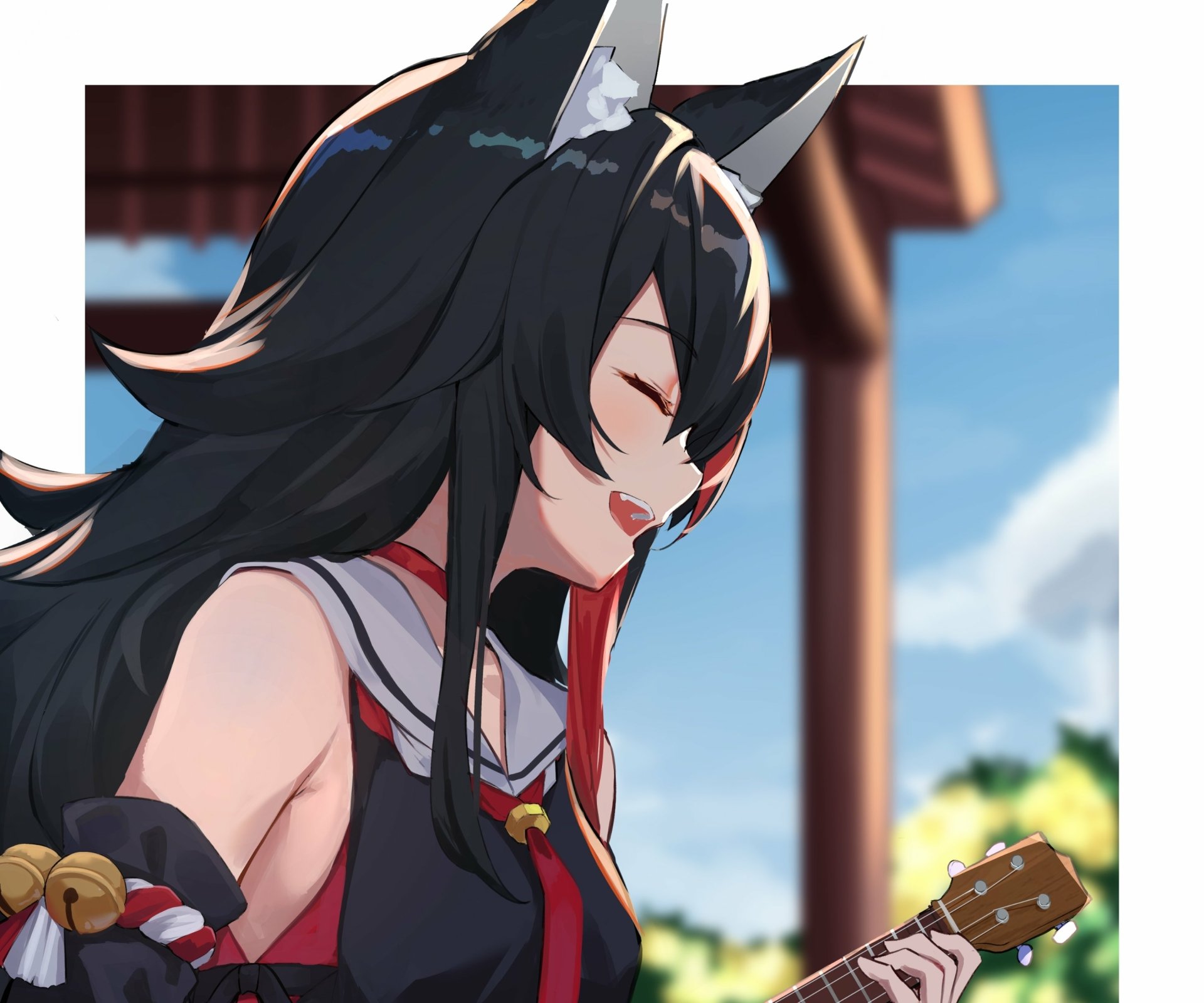 Download Hololive Ookami Mio Anime Virtual Youtuber HD Wallpaper