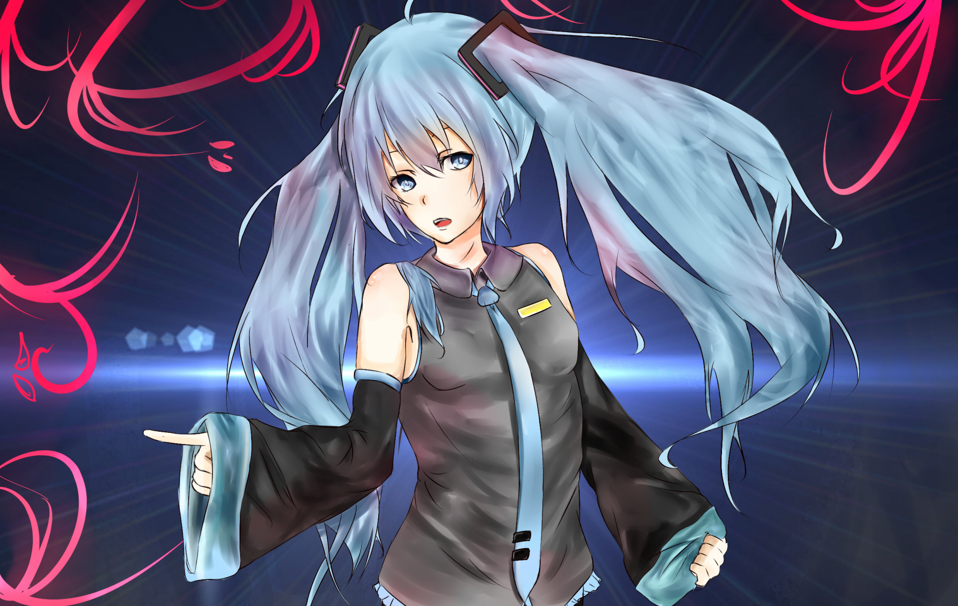 Download Hatsune Miku Anime Vocaloid HD Wallpaper by ajisa