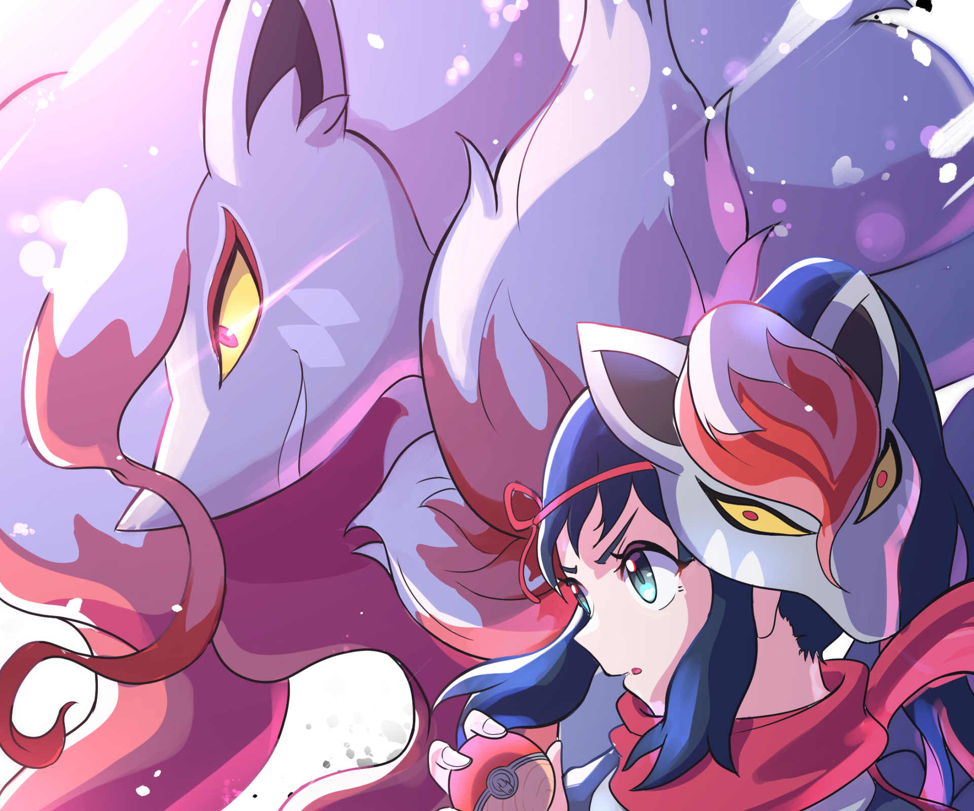 Download Zoroark (Pokémon) Akari (Pokémon) Video Game Pokémon Legends: Arceus HD Wallpaper
