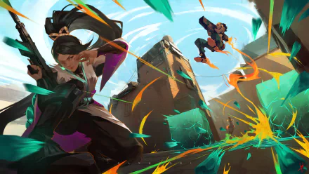 Phoenix (Valorant) Raze (Valorant) Sage (Valorant) video game Valorant HD Desktop Wallpaper | Background Image
