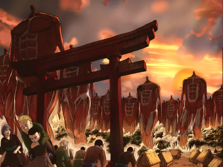 The Rumbling (Attack On Titan) Anime Attack on Titan HD Desktop Wallpaper | Background Image