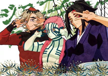 Kokushibo (Demon Slayer) Akaza (Demon Slayer: Kimetsu no Yaiba) Anime Demon Slayer: Kimetsu no Yaiba HD Desktop Wallpaper | Background Image