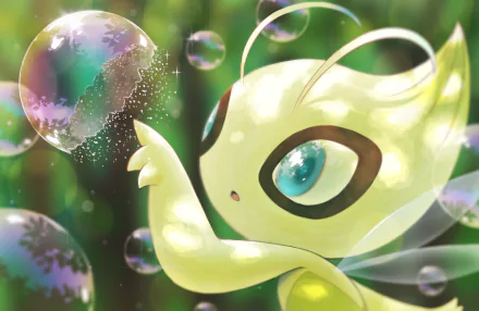 Celebi (Pokémon) Anime Pokemon HD Desktop Wallpaper | Background Image