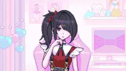  Ame Ponytail Hairstyle