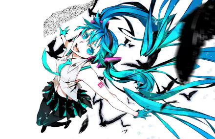 Hatsune Miku Anime Vocaloid HD Desktop Wallpaper | Background Image