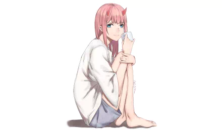 Zero Two (Darling in the FranXX) Anime Darling in the FranXX HD Desktop Wallpaper | Background Image