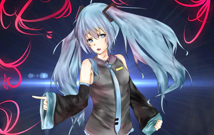 Hatsune Miku Anime Vocaloid HD Desktop Wallpaper | Background Image