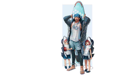 Anime Family HD Desktop Wallpaper | Background Image
