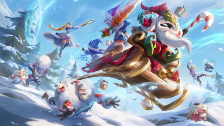 Veigar (League Of Legends) Soraka (League Of Legends) Poro (League Of Legends) Orianna (League Of Legends) Master Yi (League Of Legends) Lulu (League Of Legends) Dr. Mundo (League Of Legends) Braum (League Of Legends) video game League of Legends: Wild Rift HD Desktop Wallpaper | Background Image
