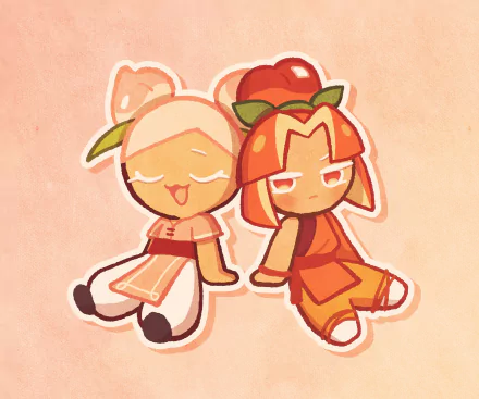 Plum Cookie (Cookie Run) Peach Cookie (Cookie Run) Anime Cookie Run HD Desktop Wallpaper | Background Image