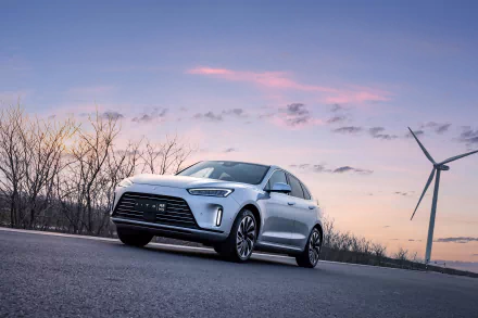 electric car SUV vehicle AITO M5 HD Desktop Wallpaper | Background Image