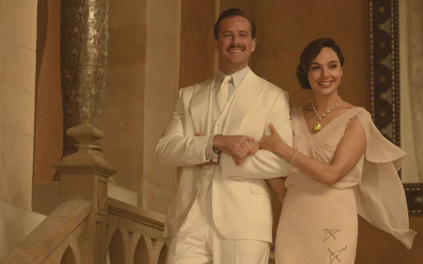 Armie Hammer Gal Gadot movie Death on the Nile (2022) HD Desktop Wallpaper | Background Image