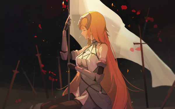Joan of Arc Anime Fate/Grand Order HD Desktop Wallpaper | Background Image