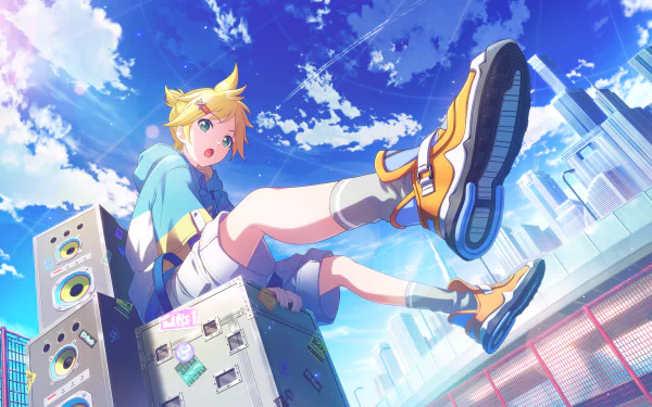 Len Kagamine video game Project Sekai: Colorful Stage! feat. Hatsune Miku HD Desktop Wallpaper | Background Image
