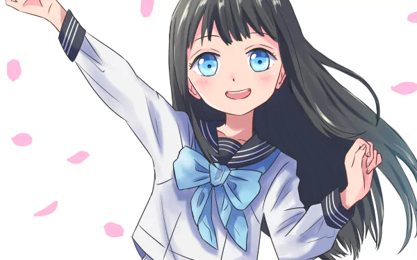 Komichi Akebi Anime Akebi's Sailor Uniform HD Desktop Wallpaper | Background Image