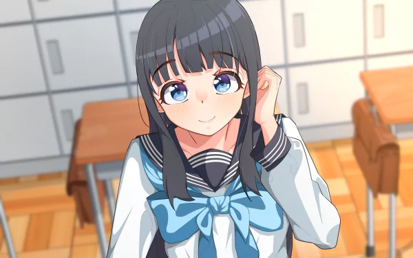 Komichi Akebi Anime Akebi's Sailor Uniform HD Desktop Wallpaper | Background Image