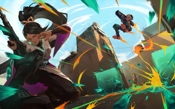 Phoenix (Valorant) Raze (Valorant) Sage (Valorant) video game Valorant HD Desktop Wallpaper | Background Image