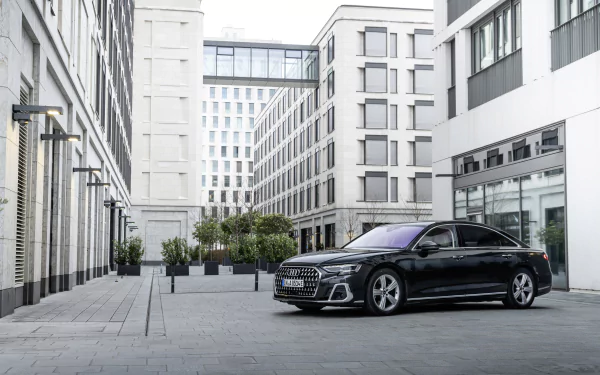 Audi A8 L 60 TFSI e quattro S line vehicle Audi A8 HD Desktop Wallpaper | Background Image