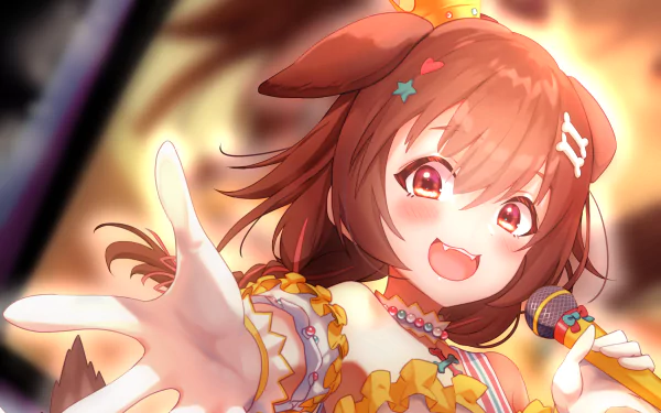 Inugami Korone hololive Anime Virtual Youtuber HD Desktop Wallpaper | Background Image