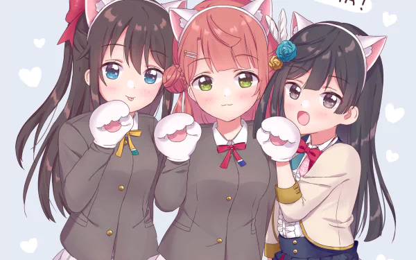 Setsuna Yuki Ayumu Uehara Shizuku Osaka Anime Love Live! Nijigasaki High School Idol Club HD Desktop Wallpaper | Background Image