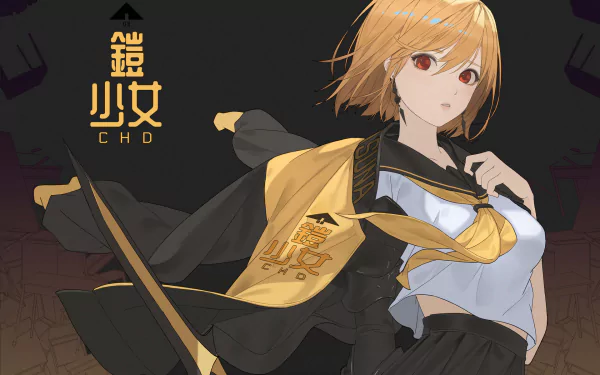 school uniform fantasy woman warrior HD Desktop Wallpaper | Background Image