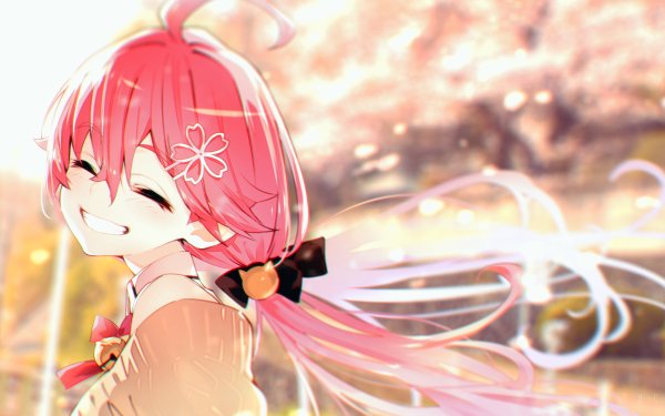 Anime Virtual Youtuber Sakura Miko Hololive HD Wallpaper | Background Image