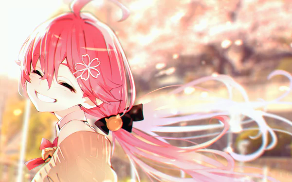 hololive Sakura Miko Anime Virtual Youtuber HD Desktop Wallpaper | Background Image