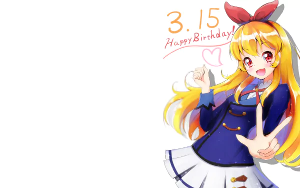 school uniform Ichigo Hoshimiya Anime Aikatsu! HD Desktop Wallpaper | Background Image