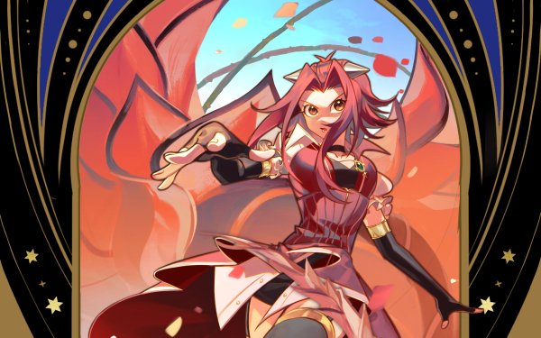 Anime Yu-Gi-Oh 5D's Black Rose Dragon Akiza Izinski HD Wallpaper | Background Image