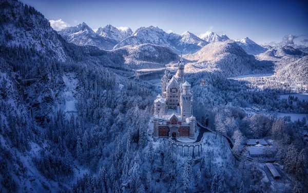 Man Made Neuschwanstein Castle Castles Germany Winter HD Wallpaper | Background Image