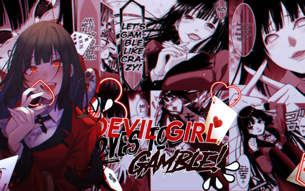 Yumeko Jabami Anime Kakegurui HD Desktop Wallpaper | Background Image