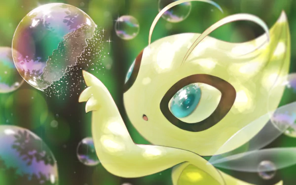 Celebi (Pokémon) Anime Pokemon HD Desktop Wallpaper | Background Image