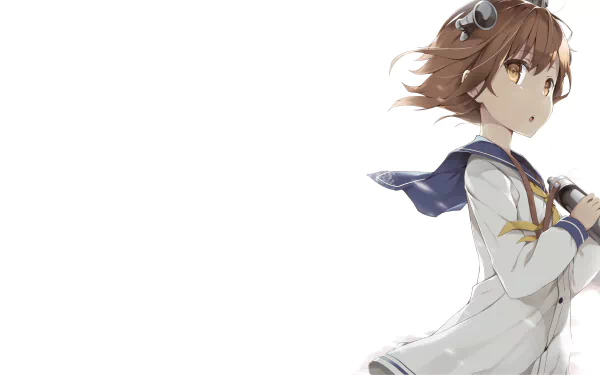 school uniform Yukikaze (Kancolle) Anime Kantai Collection HD Desktop Wallpaper | Background Image