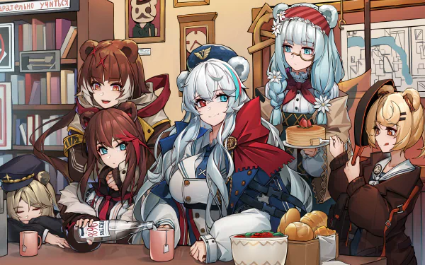 Istina (Arknights) Zima (Arknights) Rosa (Arknights) Gummy (Arknights) Absinthe (Arknights) video game Arknights HD Desktop Wallpaper | Background Image