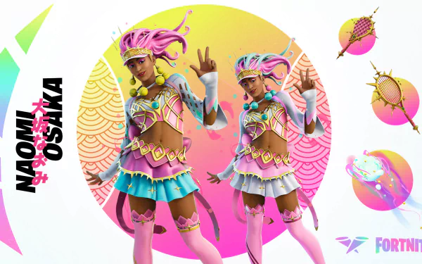 Naomi Osaka video game Fortnite HD Desktop Wallpaper | Background Image