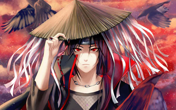 Sharingan (Naruto) Mangekyō Sharingan Itachi Uchiha Anime Naruto HD Desktop Wallpaper | Background Image