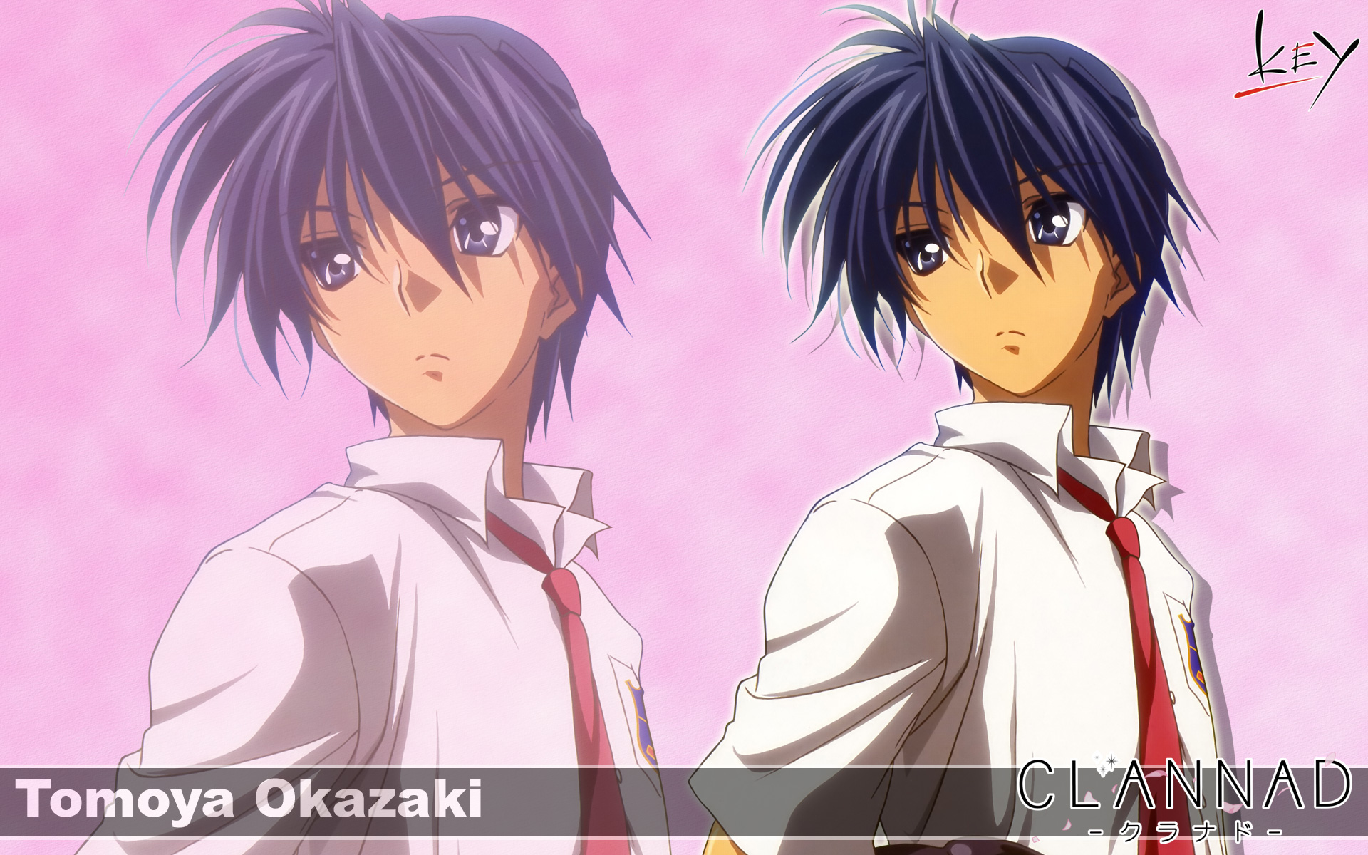 Tomoya Okazaki, a character from Clannad, in an anime-style artwork.
