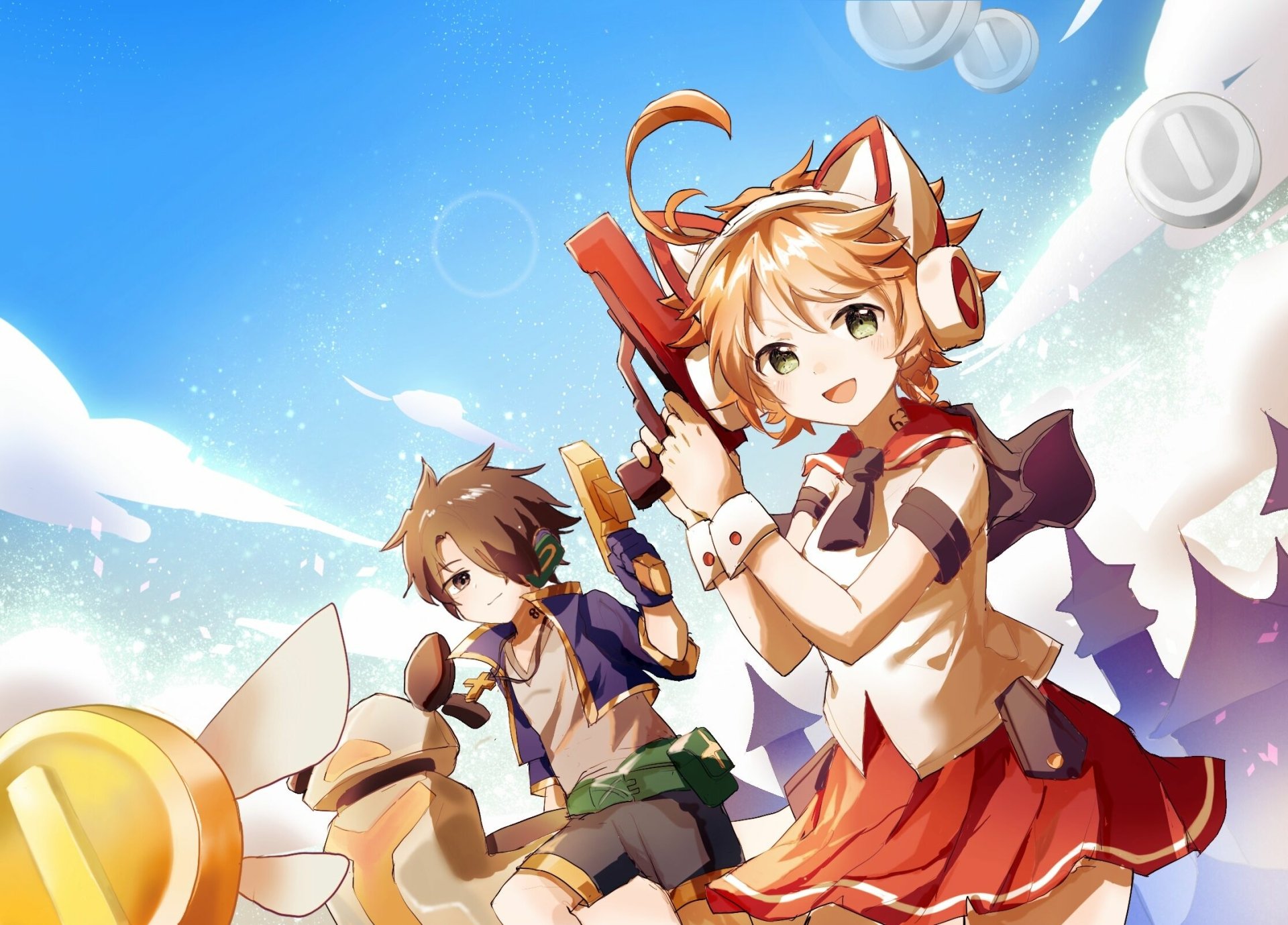 Download Emma (The Promised Neverland) Ray (The Promised Neverland) Anime The Promised Neverland HD Wallpaper