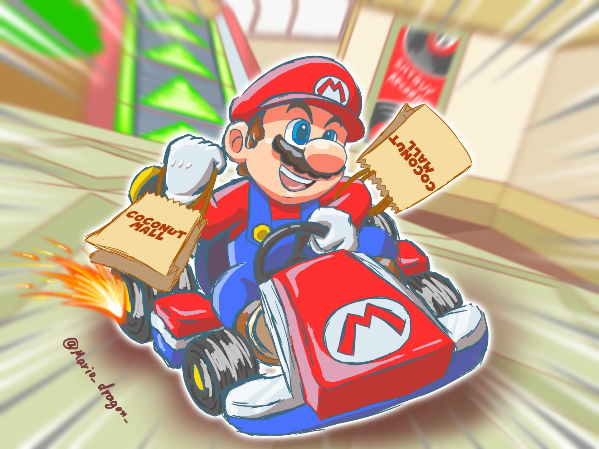 Download Mario Video Game Mario Kart HD Wallpaper