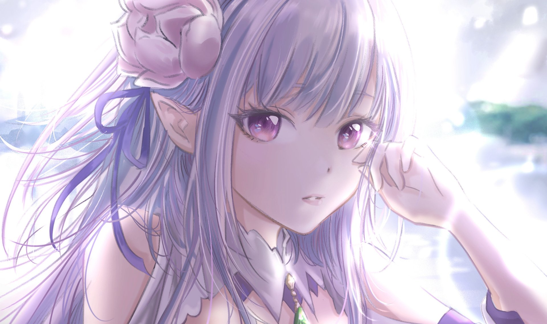 Download Emilia (Re:ZERO) Anime Re:Zero - Starting Life In Another World HD Wallpaper