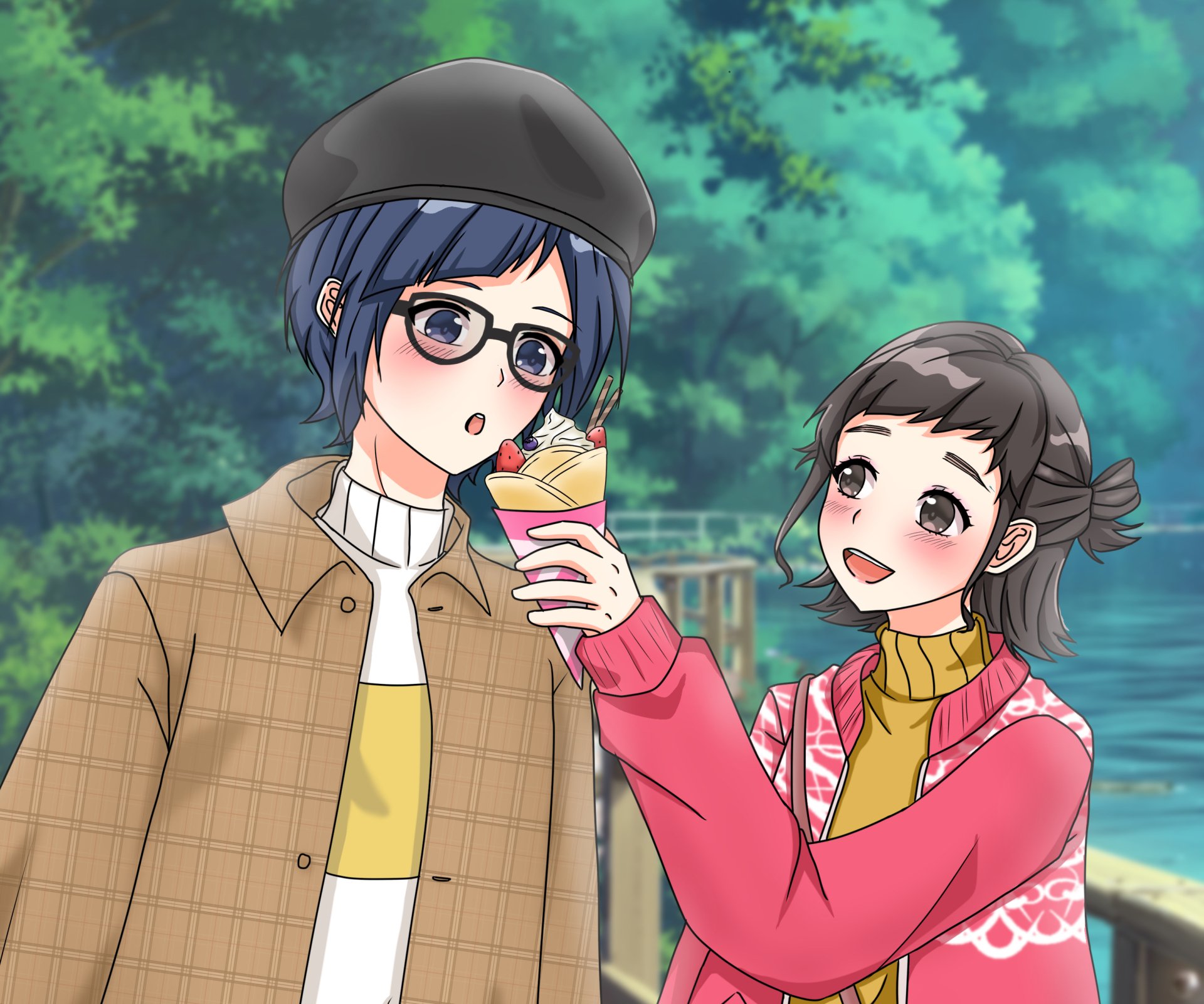 Download Yujiro Someya Hiyori Suzumi Anime To Become A Real Heroine! The Unpopular Girl And The Secret Task HD Wallpaper