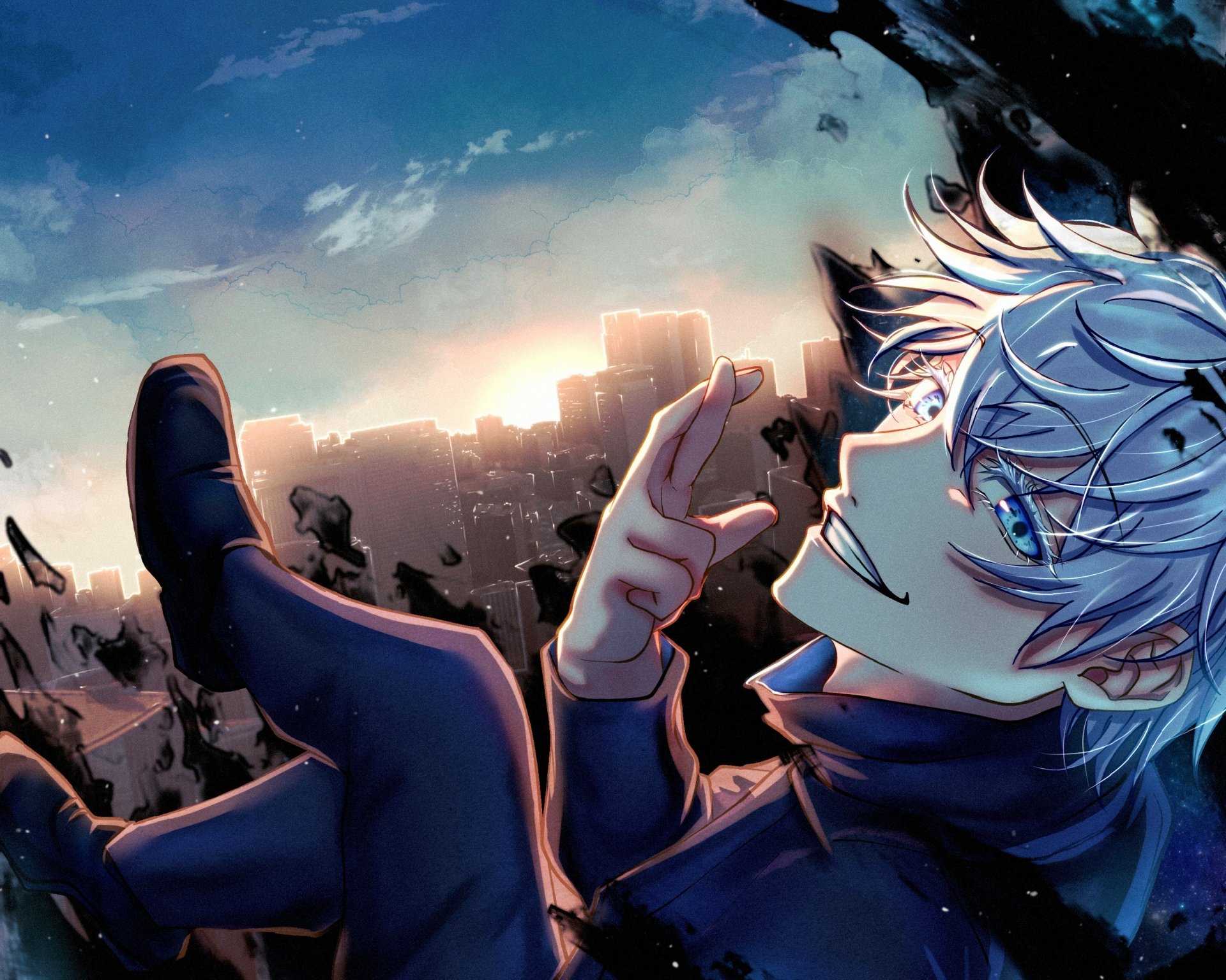 Download Satoru Gojo Anime Jujutsu Kaisen HD Wallpaper by ときおか