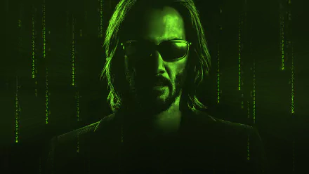 Keanu Reeves Neo (The Matrix) movie The Matrix Resurrections HD Desktop Wallpaper | Background Image