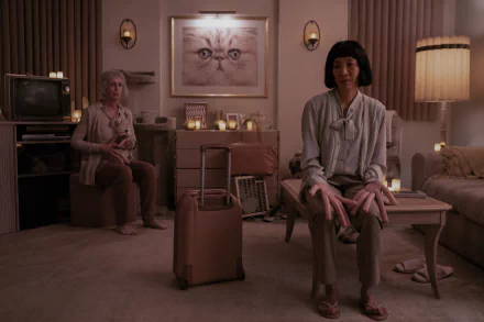 Jamie Lee Curtis Michelle Yeoh movie Everything Everywhere All at Once HD Desktop Wallpaper | Background Image