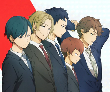 Kouki Takeda Mikoto Shiratori Toya Saeki Souta Saeki Tatsuru Miyazumi Anime Ryman's Club HD Desktop Wallpaper | Background Image