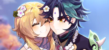 Xiao (Genshin Impact) Lumine (Genshin Impact) video game Genshin Impact HD Desktop Wallpaper | Background Image